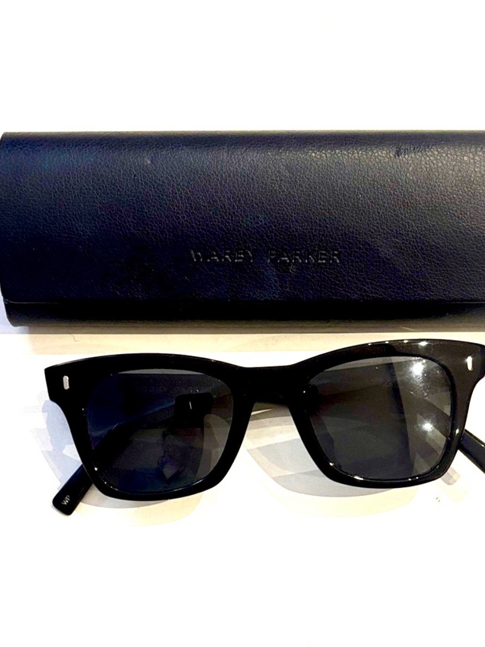 Warby Parker Classic Black Harris Sunglasses with Case